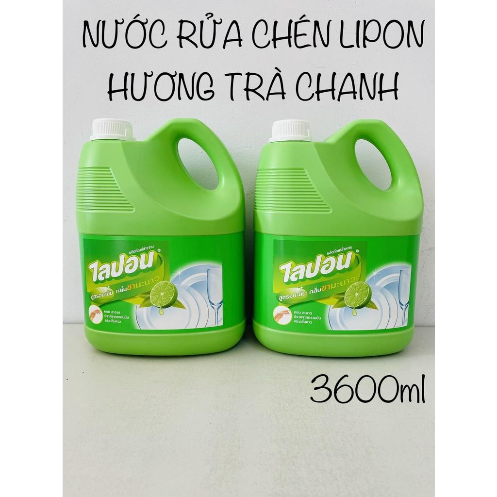 Nước rửa chén bát, ly tách Lipon hương trà chanh 3600ml - Hàng Thái Lan Không có đánh giá