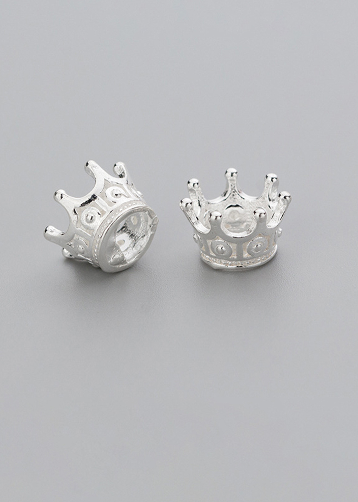 Combo 2 cái charm bạc vương miệng vua chúa - Ngọc Quý Gemstones