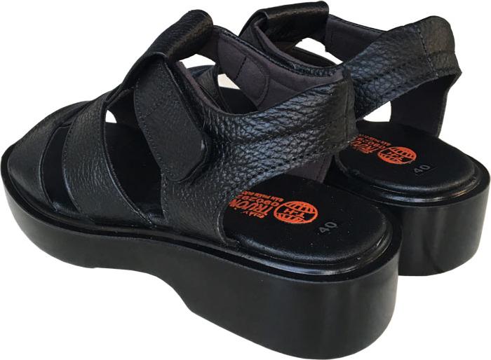 Giày sandal nam Trường Hải da bò thật mềm mại cao 5cm màu đen đế PU siêu nhẹ không trơn trượt chắc chắn HÌNH ẢNH THẬT SD791