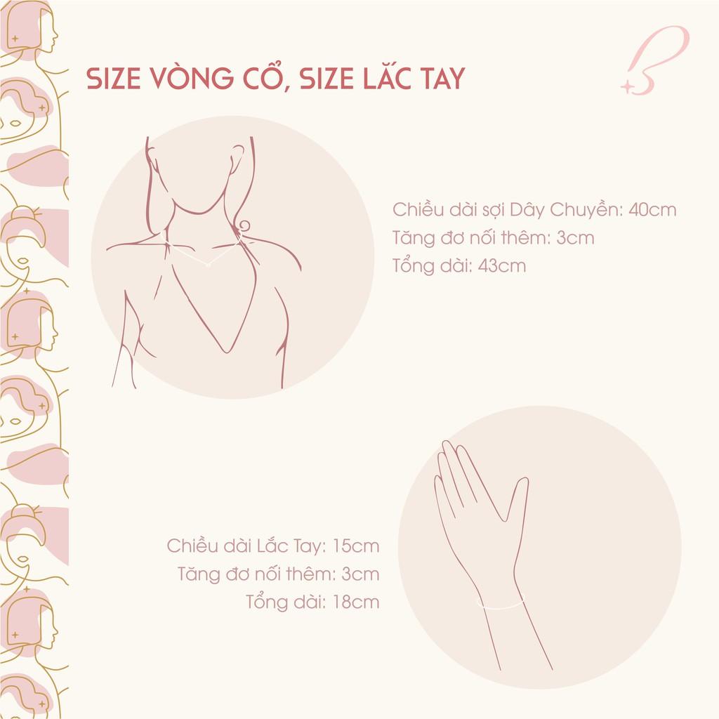 Vòng cổ bạc Blingit trăng và sao BIVC056