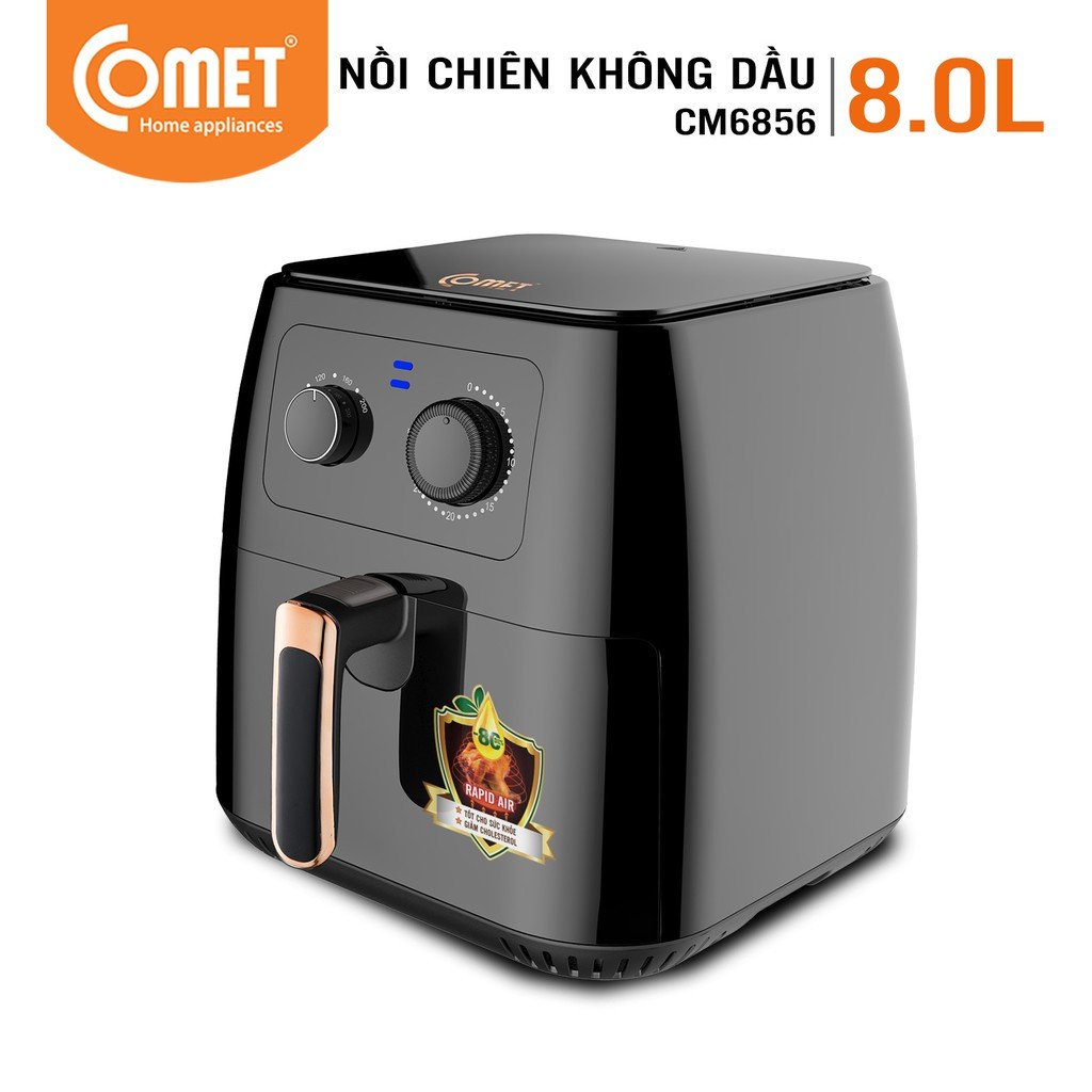 Nồi chiên không dầu Comet CM6856 8 lít - HÀNG CHÍNH HÃNG NHẬP KHẨU