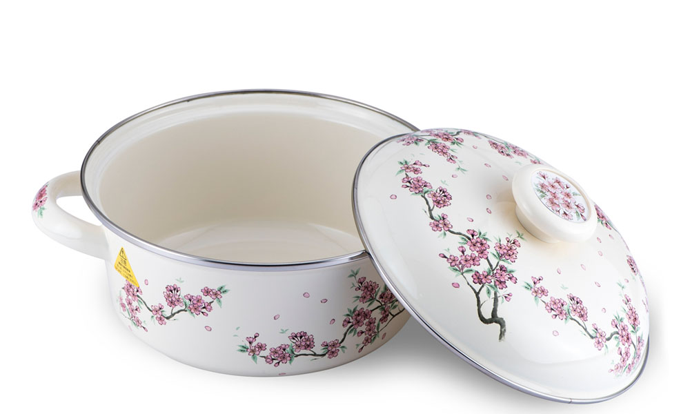 Nồi tráng men FUJIHORO 18cm, 1.8L SKW-12, Sử dụng bếp từ