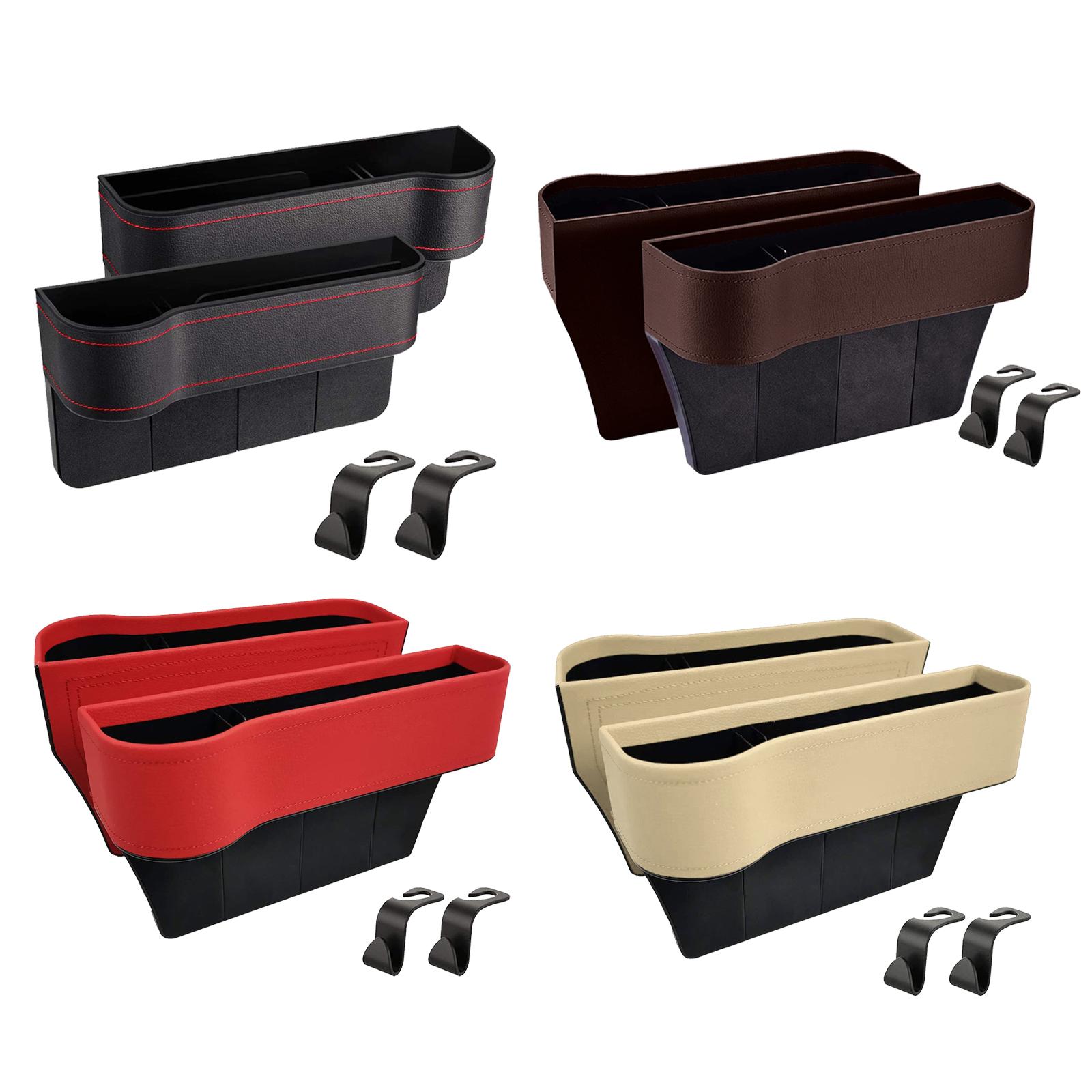 2 Pack Car Seat Gap Filler Car Front Seat Gap Organizer Car Front Seat with Cup Holder Side Car Seat Organizer