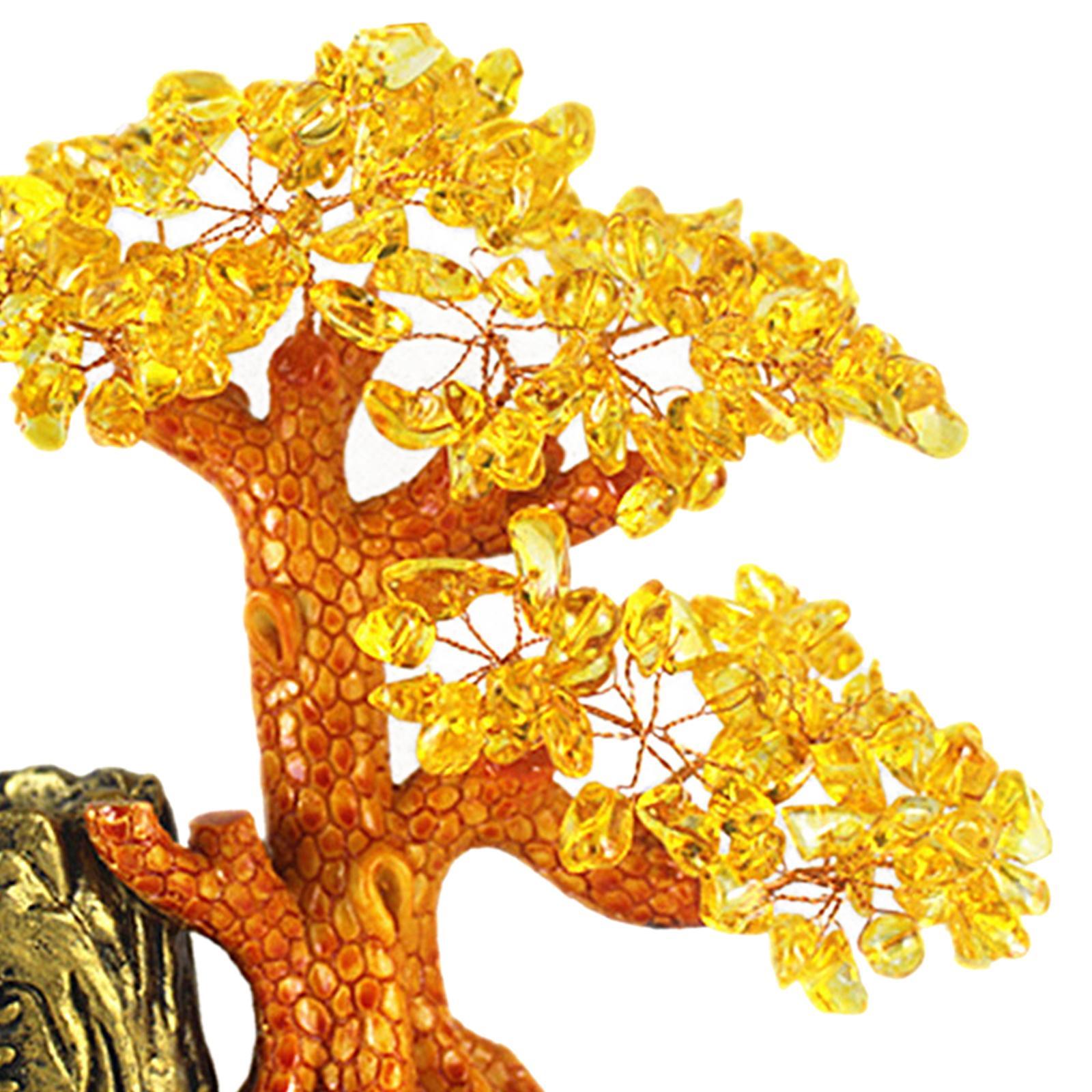Lucky Money Tree Pen Holder Ornament Statue Crafts for Table Decor