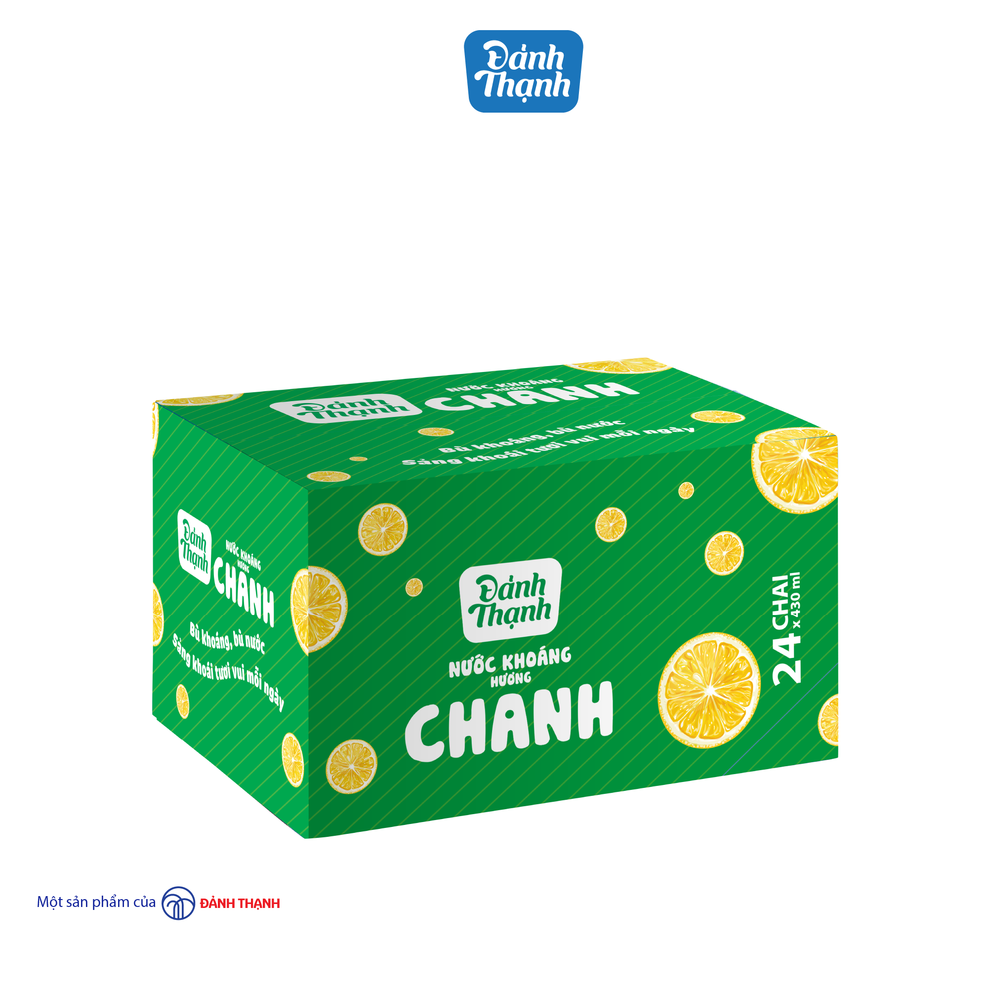 Lốc 6 chai Nước Khoáng Thiên Nhiên Có Ga Đảnh Thạnh Khoáng Chanh 430ml