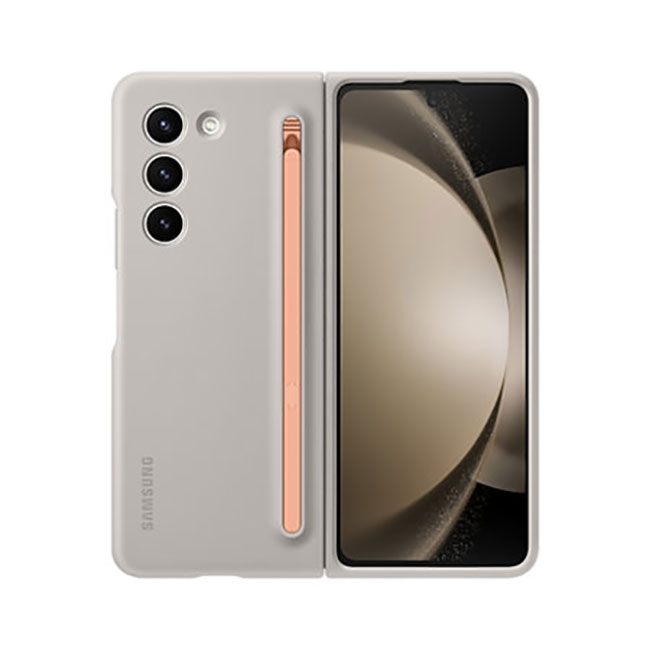 Ốp Samsung kèm Spen Fold 5 màu Kem - Hàng Chính hãng