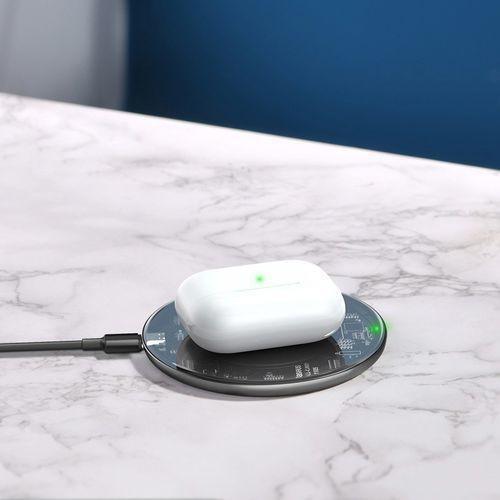 Đế sạc nhanh không dây 15W Baseus Simple Wireless Charger BS-WC-P10C