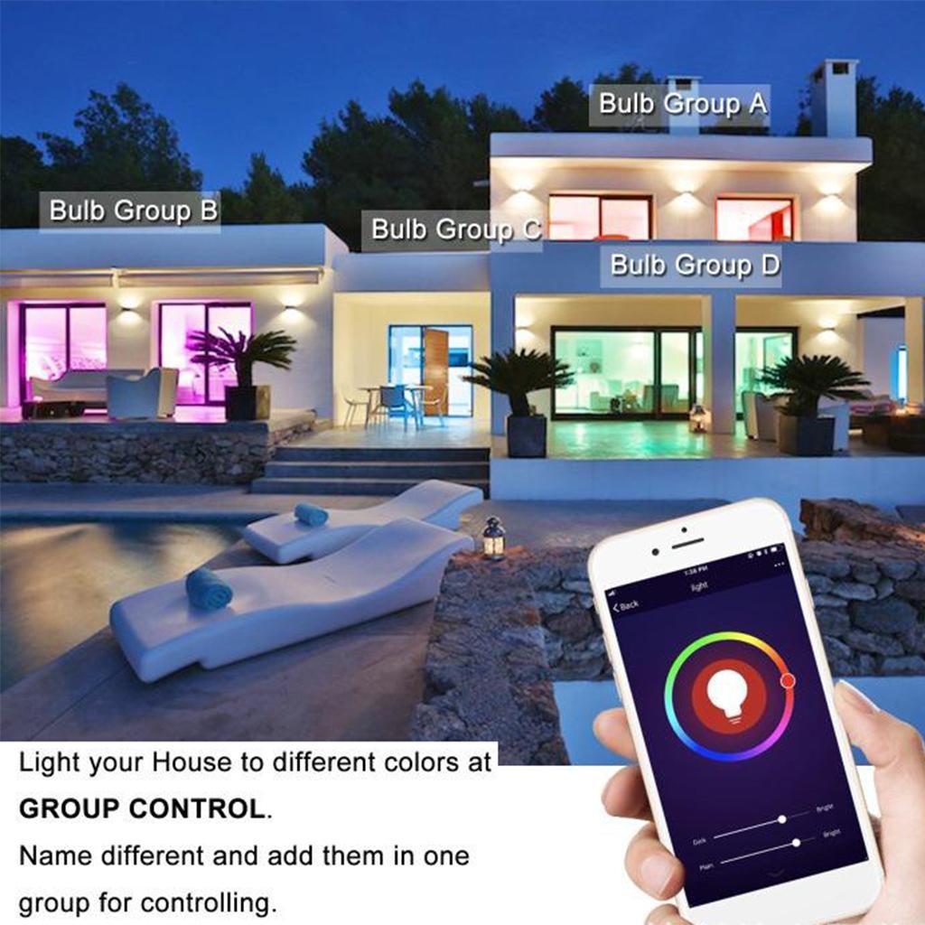 App Control Dimmable Lamp 15W Smart LED Light Bulb B22 for Home Party Decor