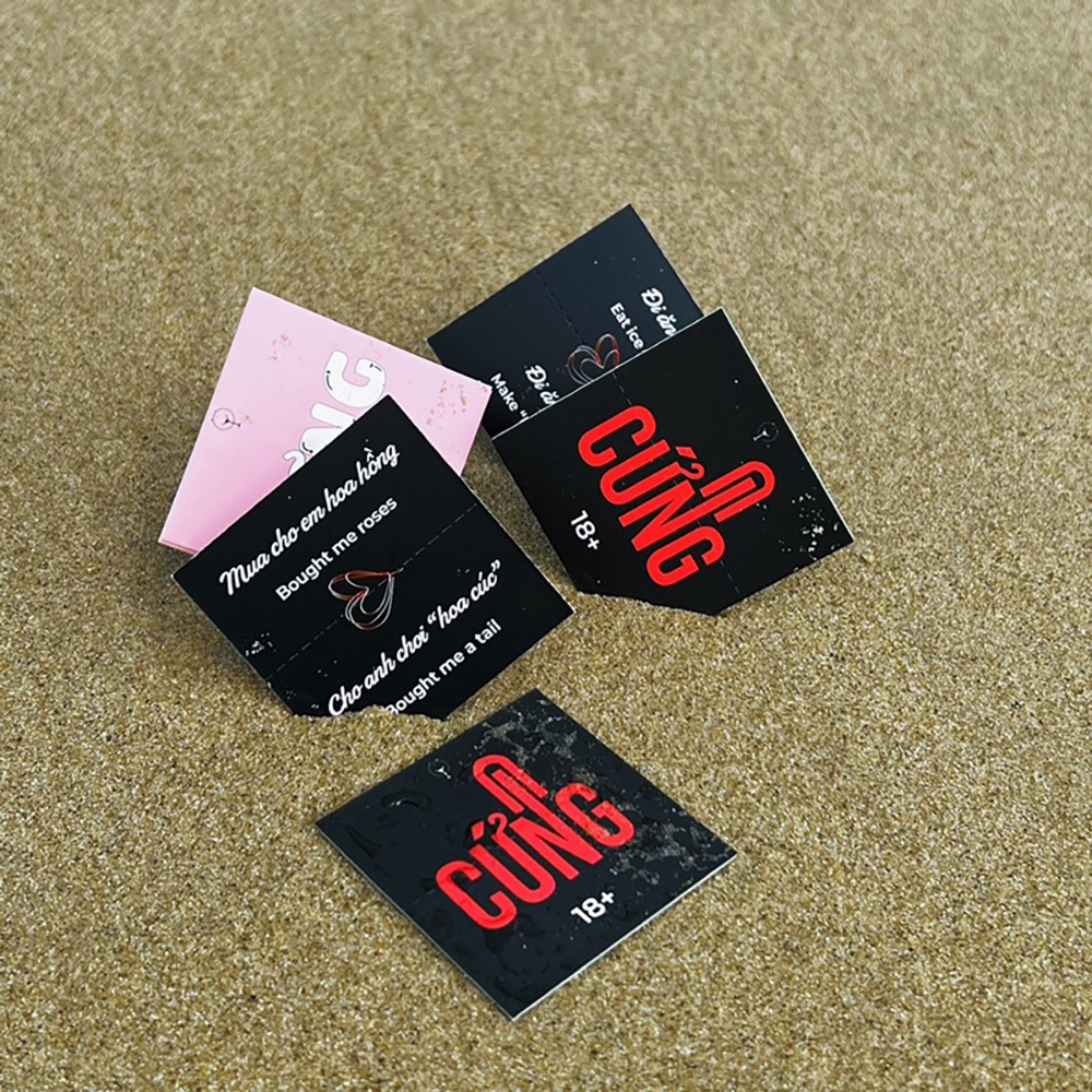 [Che Tên] Bộ bài tình yêu lựa chọn Cưng Hay Cứng cho cặp đôi 54 lá Board Game 18 cho couple hâm nóng tình yêu