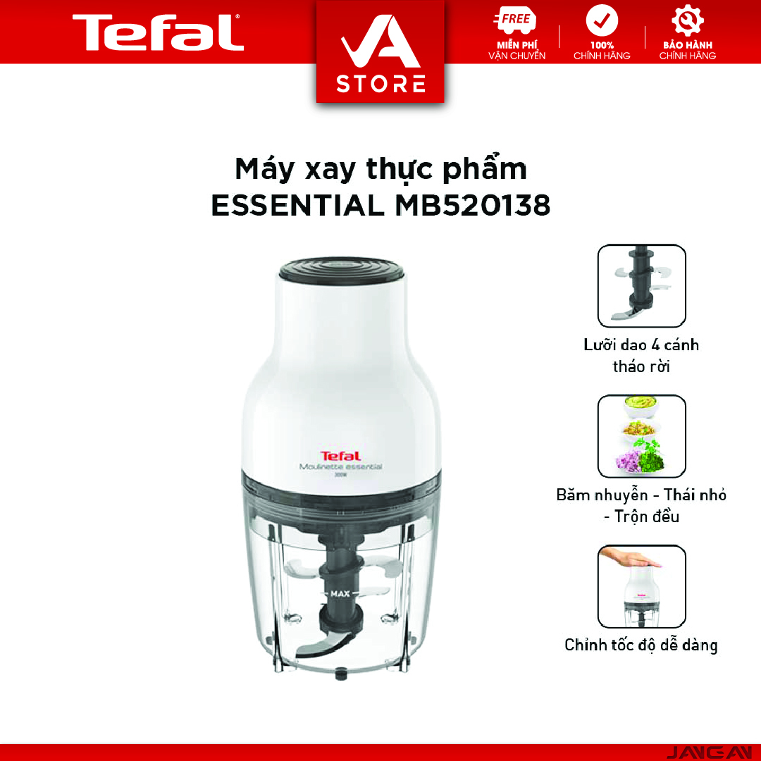 Máy xay thịt, xay thực phẩm đa năng Tefal MB520138 - BH 2 năm - Hàng Chính Hãng