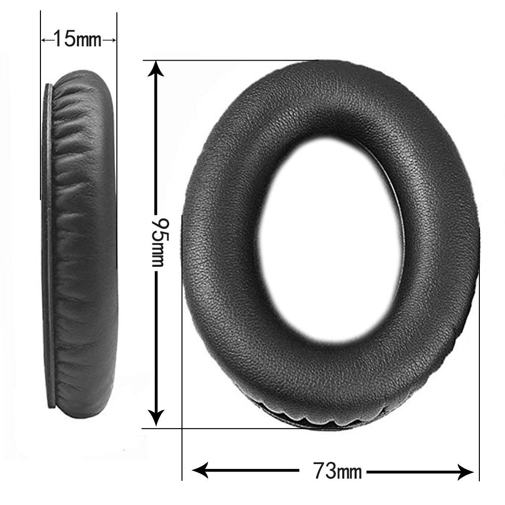 Replacement Ear Pads Cushions for Bose QC2 15 25 35 AE2 AE2i Headphone Black