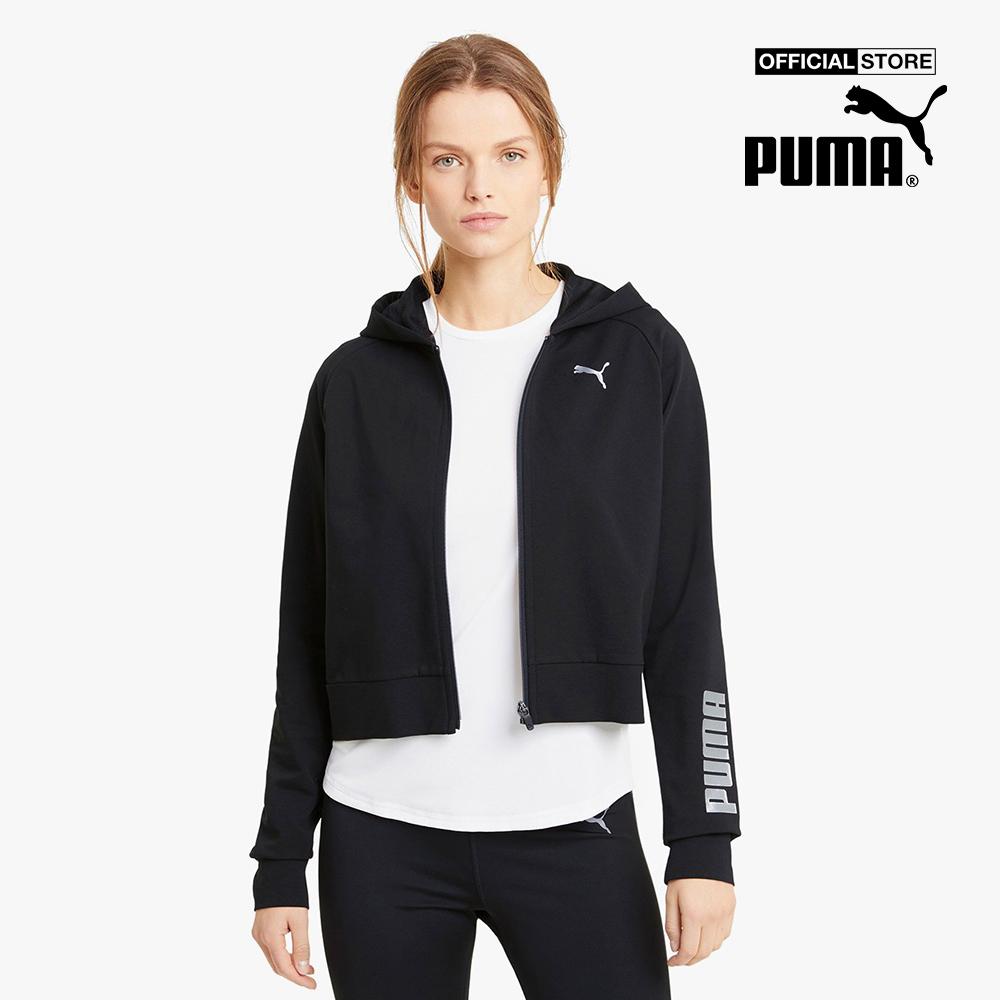 PUMA - Áo hoodie nữ phối mũ RTG Full Zip 586485