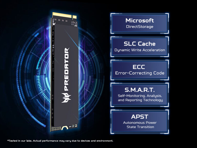 Ổ cứng Acer SSD Predator GM3500 M.2 Flagship Gaming Tốc độ đọc 3400 MB/s - HÀNG CHÍNH HÃNG Bảo hành 5 năm