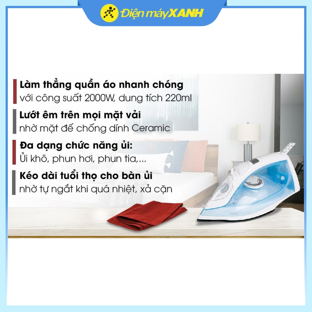 Bàn ủi hơi nước Philips GC1740 2000W - Hàng Chính Hãng