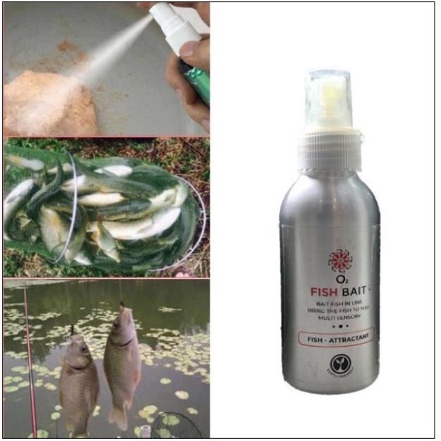 Bình xịt dụ cá Fish Bait, chất dụ mồi câu siêu hút cá, dung dịch tạo mùi thu hút cả đàn cá hàng nhập từ mỹ