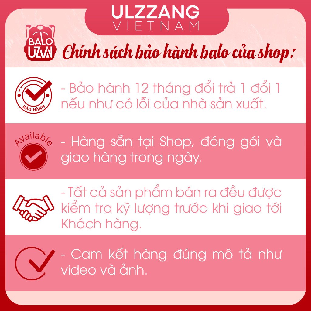 Balo nữ đi học thời trang Ulzzang Hàn Quốc, cặp sách đẹp hàng cao cấp dễ thương, túi xách sinh viên học sinh chống nước