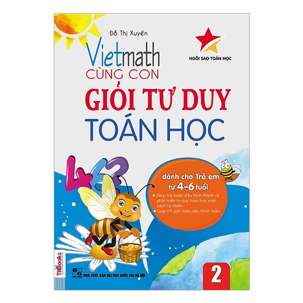 Combo Vietmath - Cùng Con Giỏi Tư Duy Toán (Tặng Kèm Bộ 6 Tập Sách Thiếu Nhi Cùng Gấu Học Tiếng Anh)