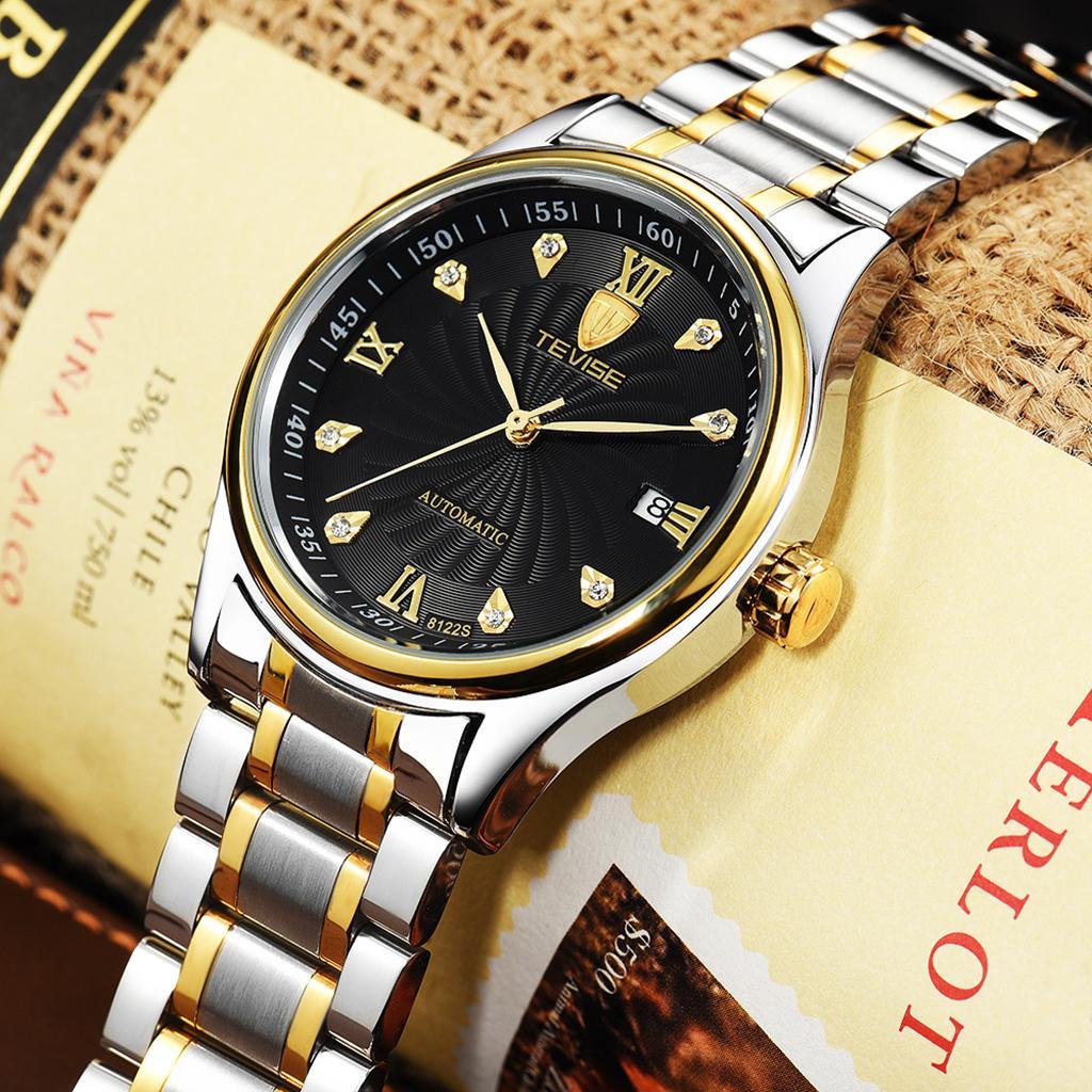 Luxury Men's Automatic Mechanical Business Wristwatch Waterproof Watch