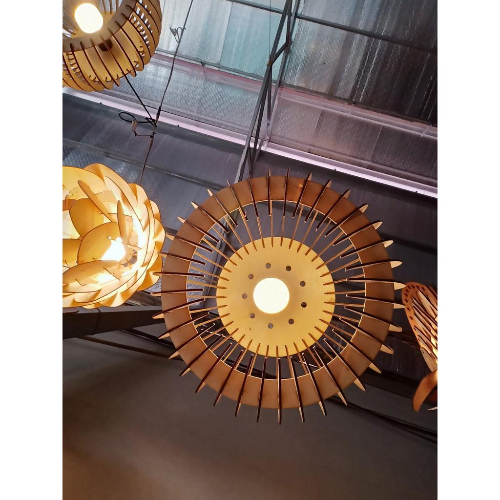 Đèn Gỗ thả trần decor trang trí DIY 117
