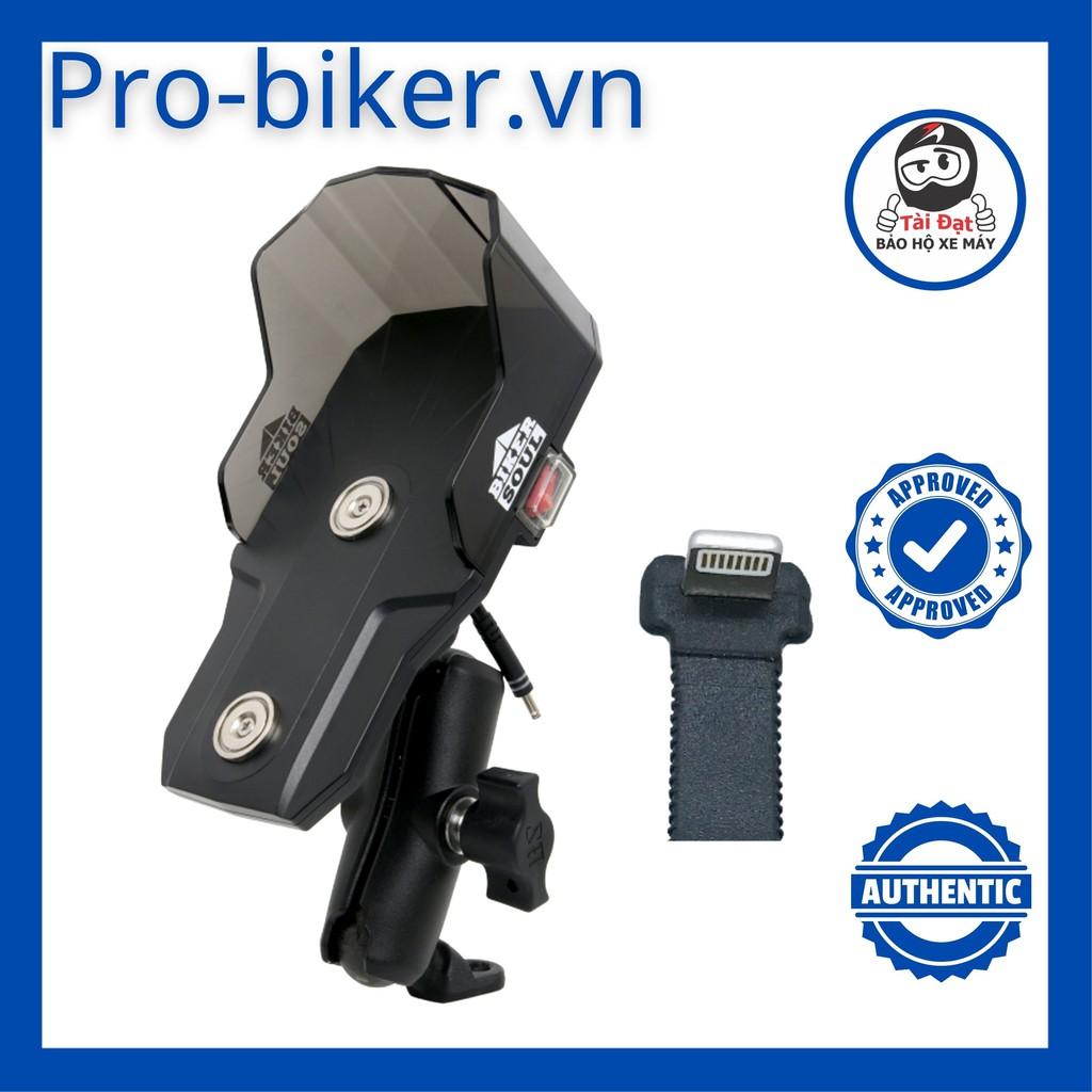 Giá gắn điện thoại BIKER SOUL Hàn Quốc Magfit Pro gắng CHÂN KÍNH CÓ SẠC cho IPHONE/ SAMSUNG...