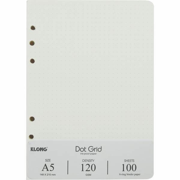 Ruột sổ còng giấy refill Dot Grid A5 100 tờ; MS: 997