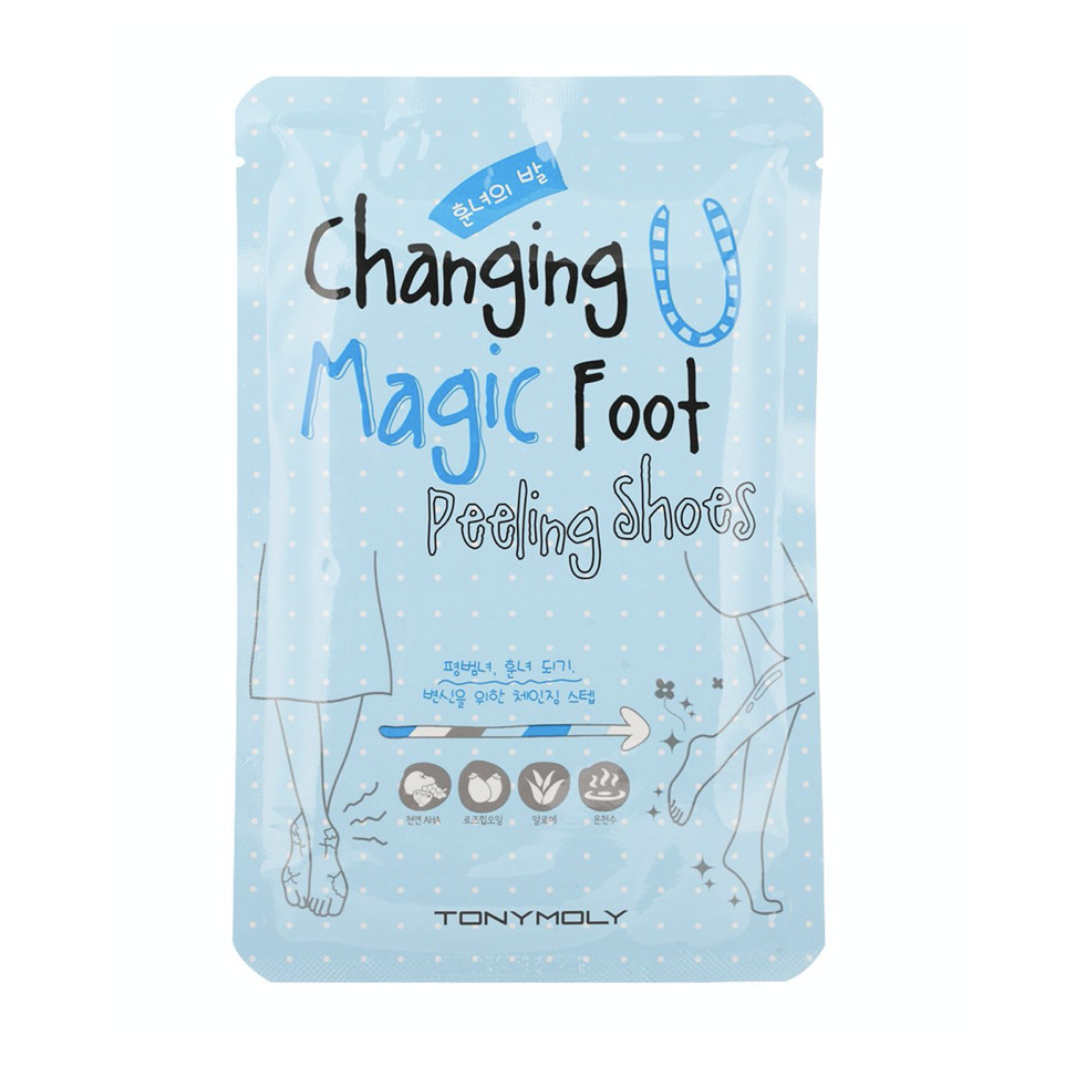 Miếng dán dưỡng và bảo vệ bàn chân Changing U Magic Foot Peeling Shoes TONYMOLY