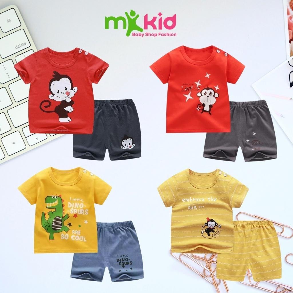 Bộ Cộc Tay cho Bé Trai Minky Mom Chất Thun Lạnh Cao Cấp Đồ Bộ Cho Bé Mặc nhà , bộ quần áo trẻ em dễ thương mùa hè