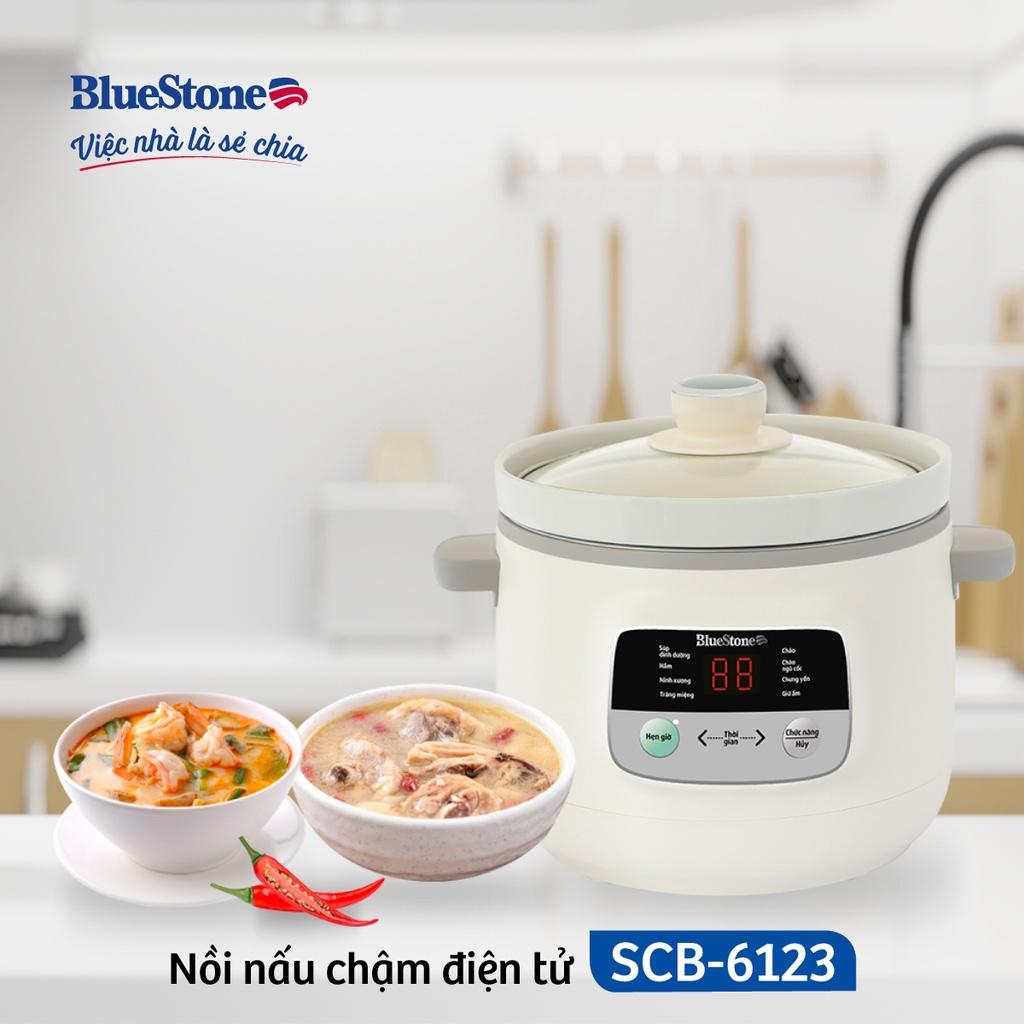 Nồi Nấu Chậm Bluestone SCB-6123, 3.0Lit -200W, Giữ Nguyên Chất Dinh Dưỡng , Hàng Chính Hãng