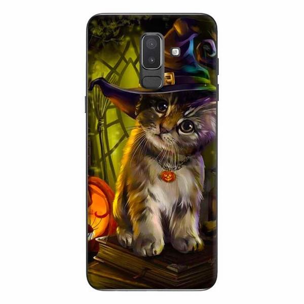 Ốp Lưng Dành Cho Điện Thoại Samsung Galaxy J8 2018 - Mèo Đội Nón