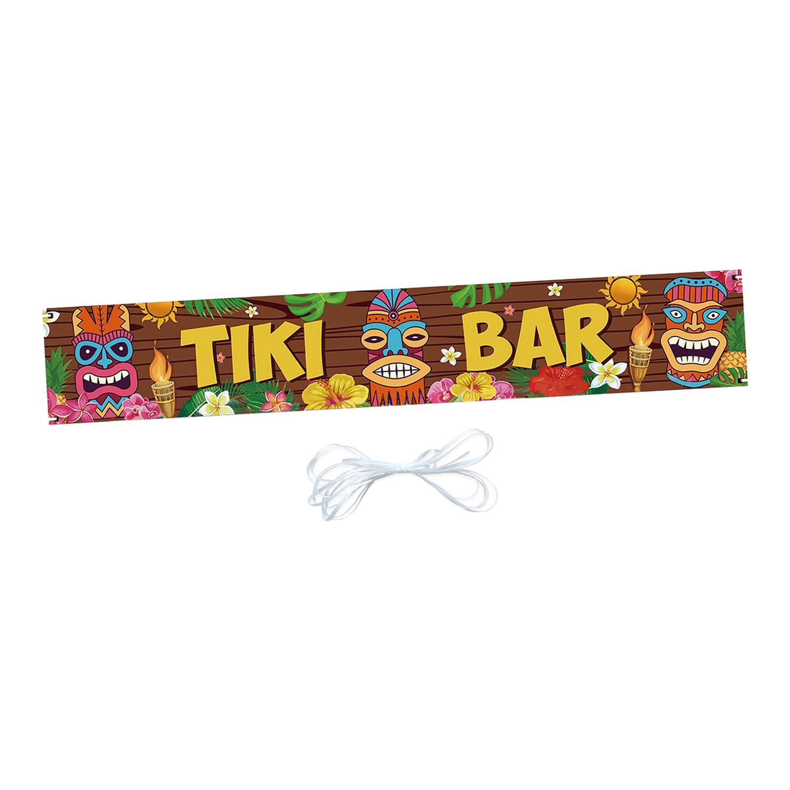 Door Banner Sign Luau Party Decoration Hanging Banners Wall Hanging Ornament Porch Sign Welcome Sign for Party Room Door Wall