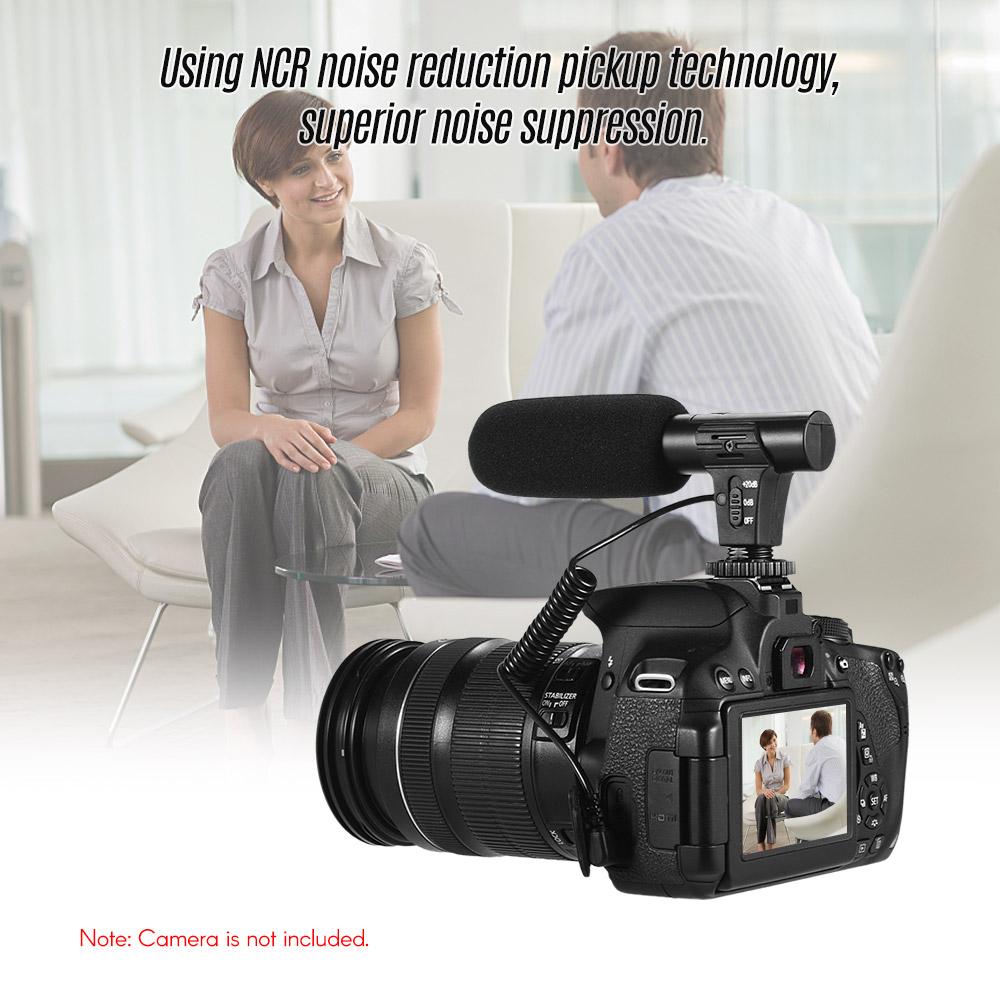 Micrô nhỏ để chụp ảnh Phỏng vấn vlog cho máy ảnh DSLR