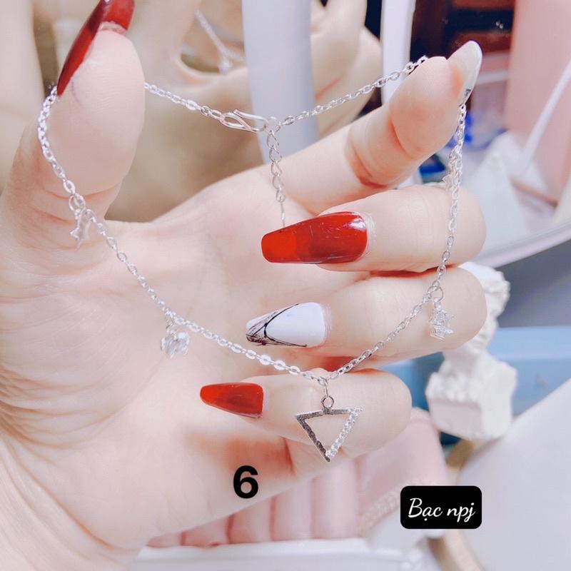 Lắc chân nữ kiểu xinh xắn, Lắc chân Bạc Ta - Bạc npj