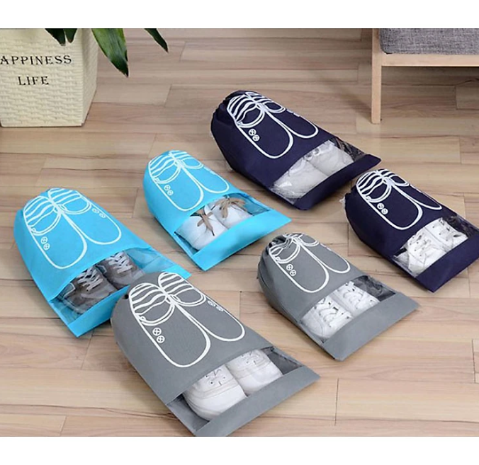 Combo túi đựng giày có dây rút loại lớn 44 x 32 cm