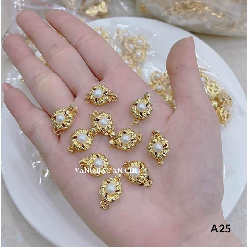 Khóa chốt làm vòng cổ hạt trai, phụ kiện vòng tay phong thuỷ, vòng handmade, Anchi Jewelery