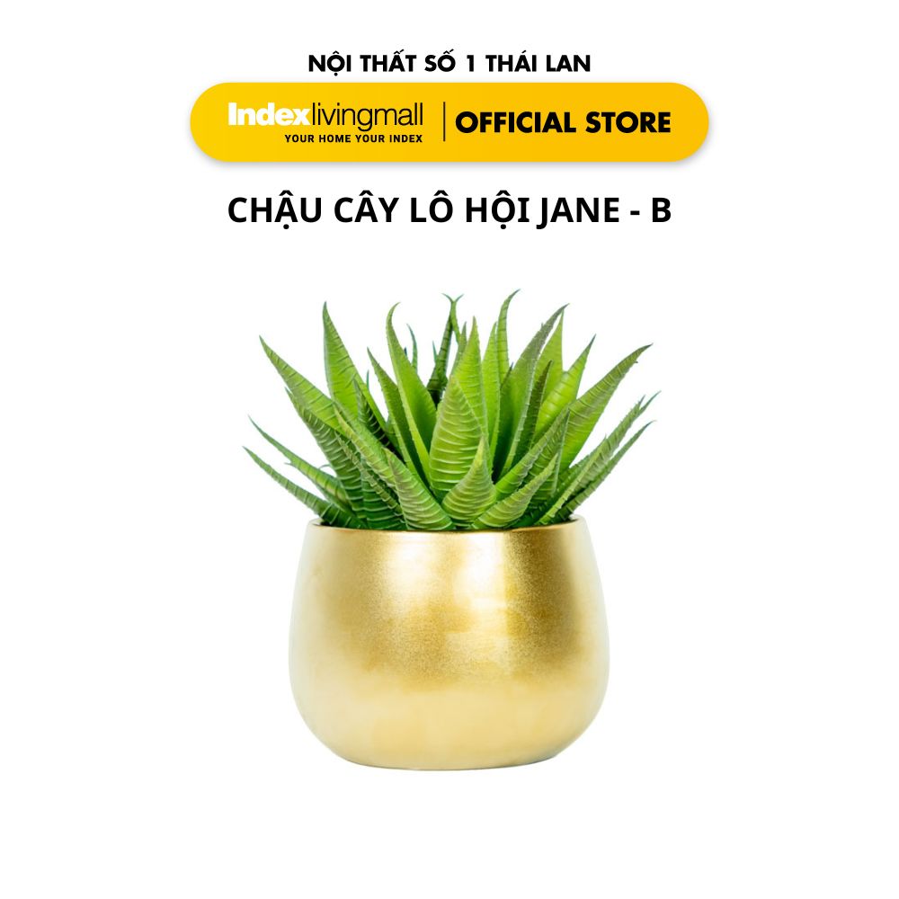 Chậu Cây Gỉa JANE - A/B Trang Trí Nhà Cửa Màu Vàng Đồng | Index Living Mall | Nội Thất Nhập Khẩu Thái Lan - Phân Phối Độc Quyền Tại Việt Nam