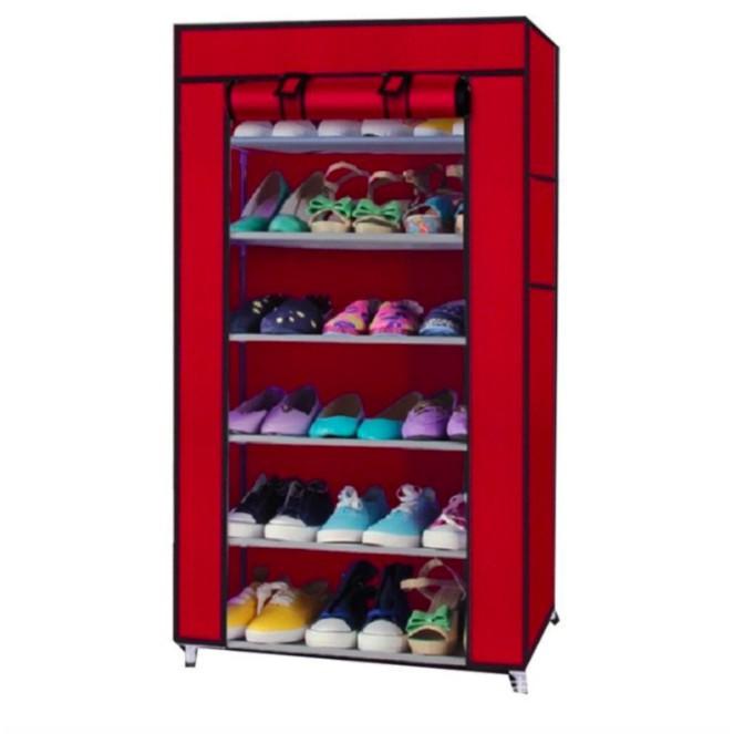 Tủ giày 7 tầng 6 ngăn cao cấp - HH080 Giao màu ngẫu nhiên