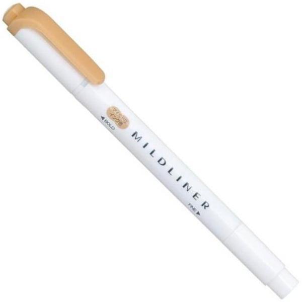 Viết Lông Dầu Dạ Quang Zebra Mildliner-MOR Fine Bold Mild Orange