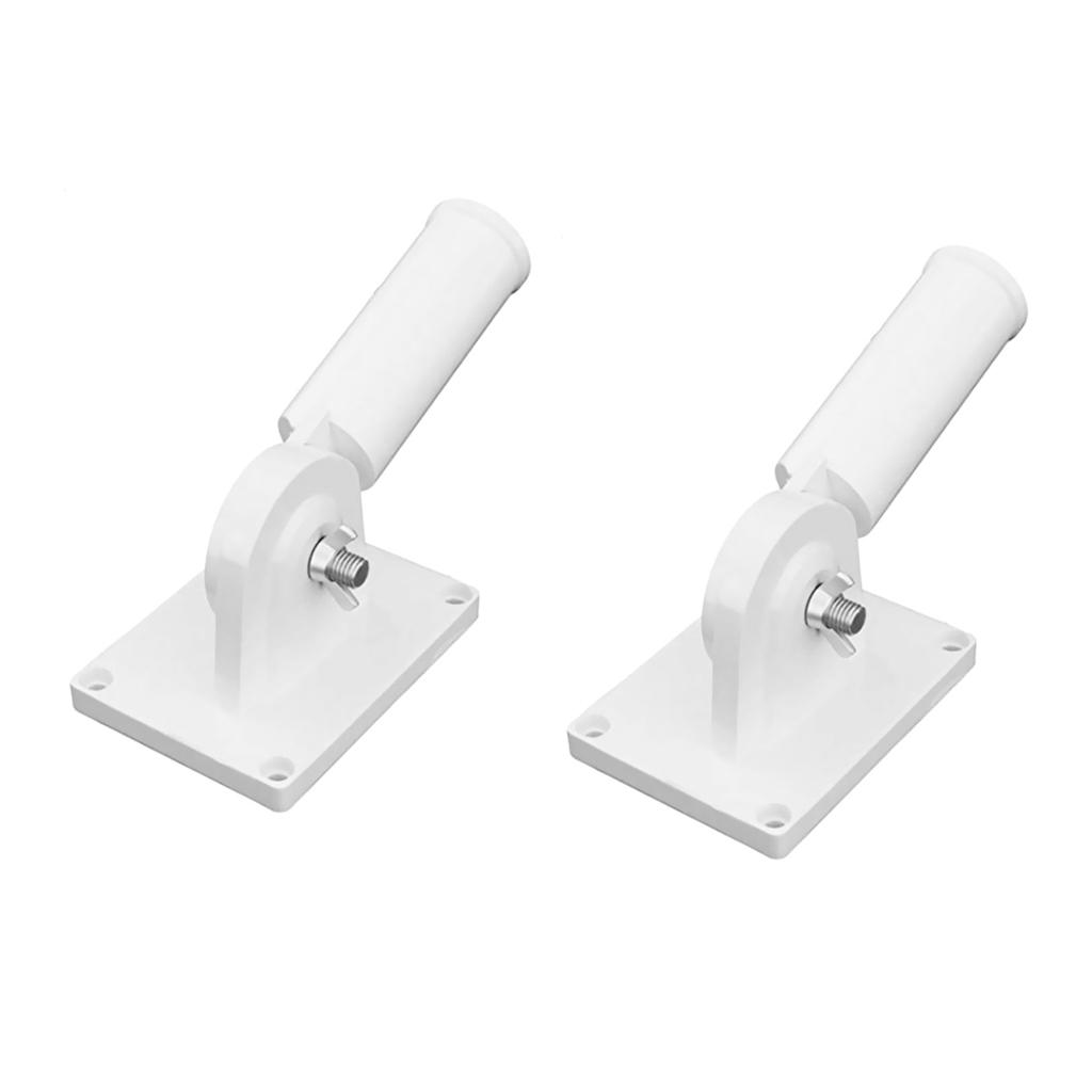 2 Chiếc 180 Deg Túi Cầm Có Thể Điều Chỉnh Bằng Kim Loại Và Nhựa Cột Cờ W/Ốc Vít