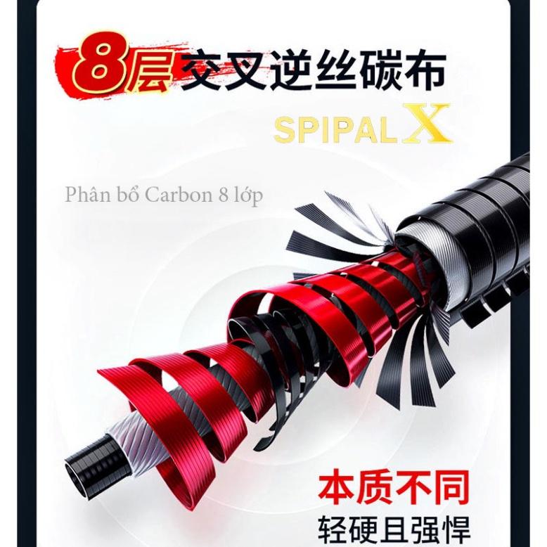 Cần câu tay cao cấp Bạch Kinh Thiên 6H 8H 10H siêu nhẹ carbon 8 lớp câu cá lớn săn hàng -