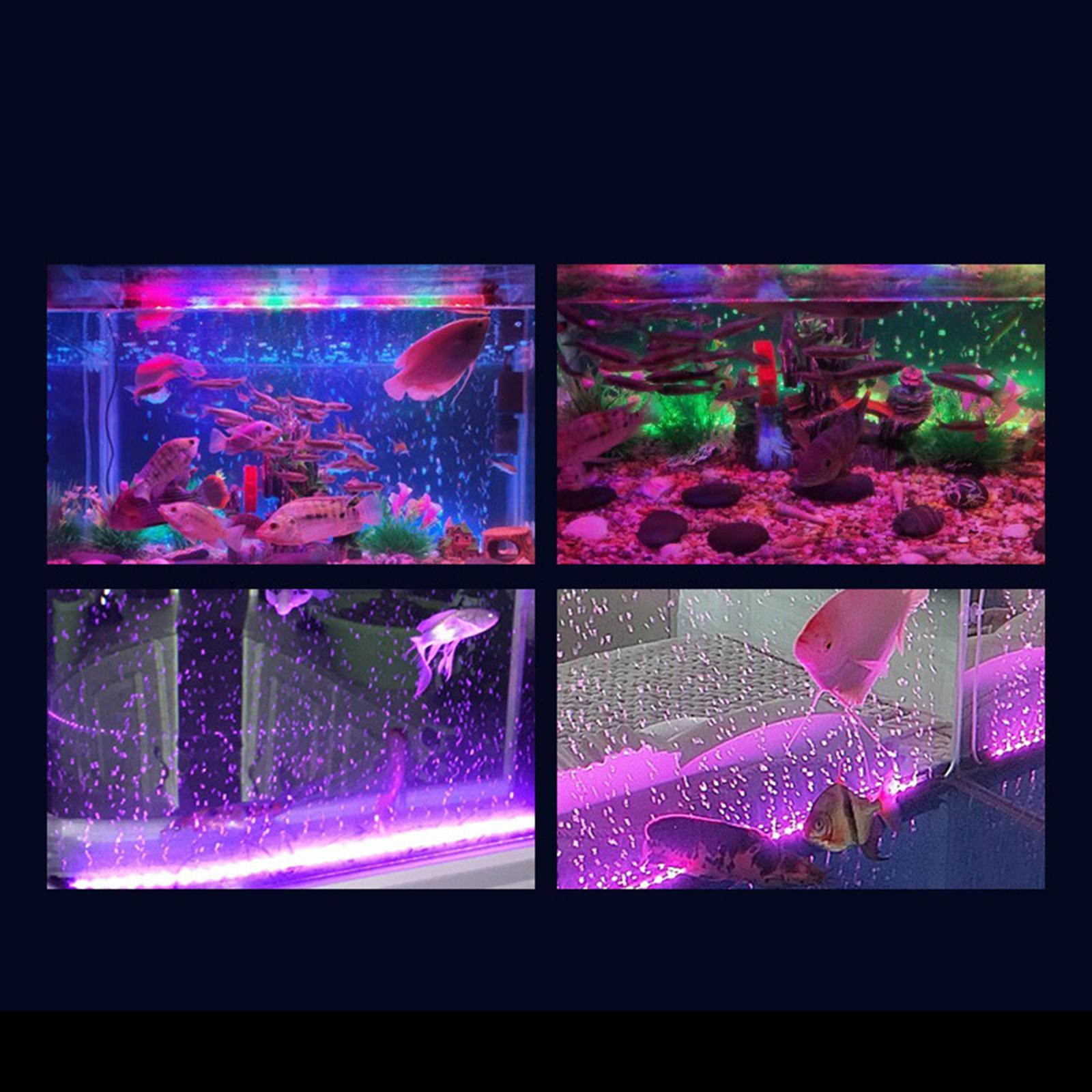 LED Aquarium Light Fish Tank Lamp Submersible Underwater Light Waterproof
