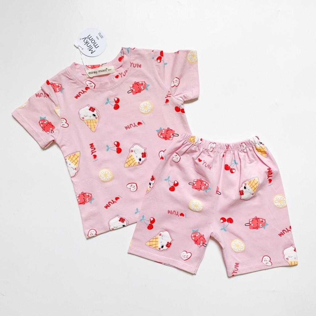 Bộ Cộc Tay Cho Bé FREE SHIP Bộ Thun Lạnh Cộc Tay Kem siêu mềm mịn thoáng mát cho bé trai bé gái .