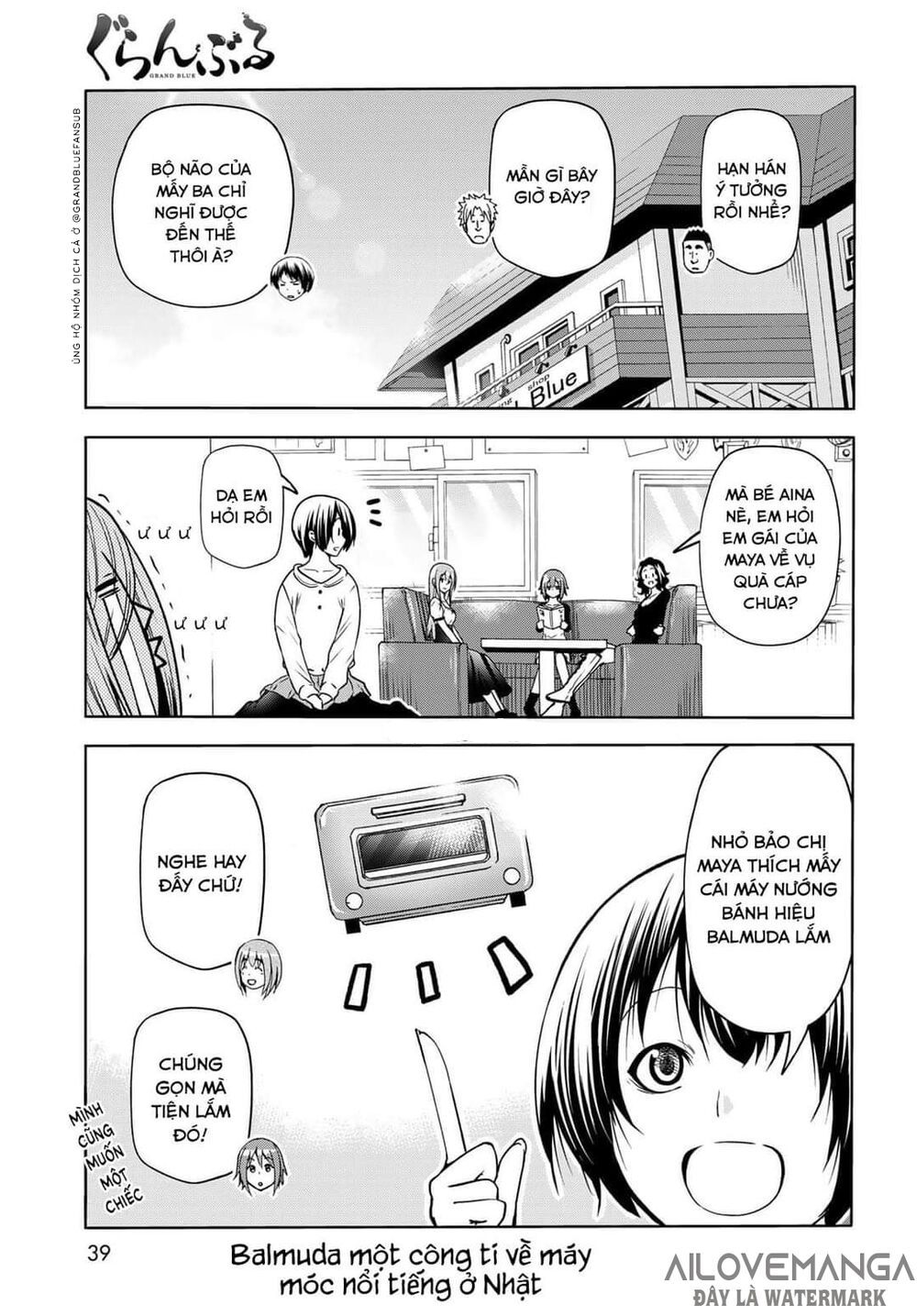 cô gái thích lặn - grand blue chapter 73.1 3