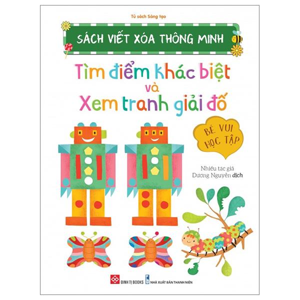 Sách - Sách Viết Xóa Thông Minh - Tìm Điểm Khác Biệt Và Xem Tranh Giải Đố