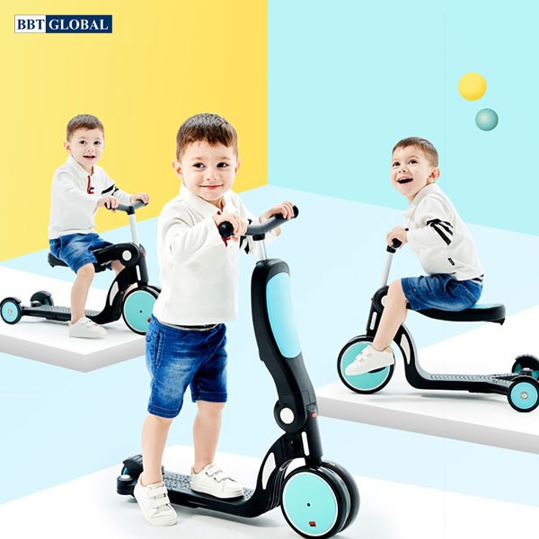 Xe trượt scooter  BBT GLOBAL đa năng 5 trong 1 cho bé SK1310