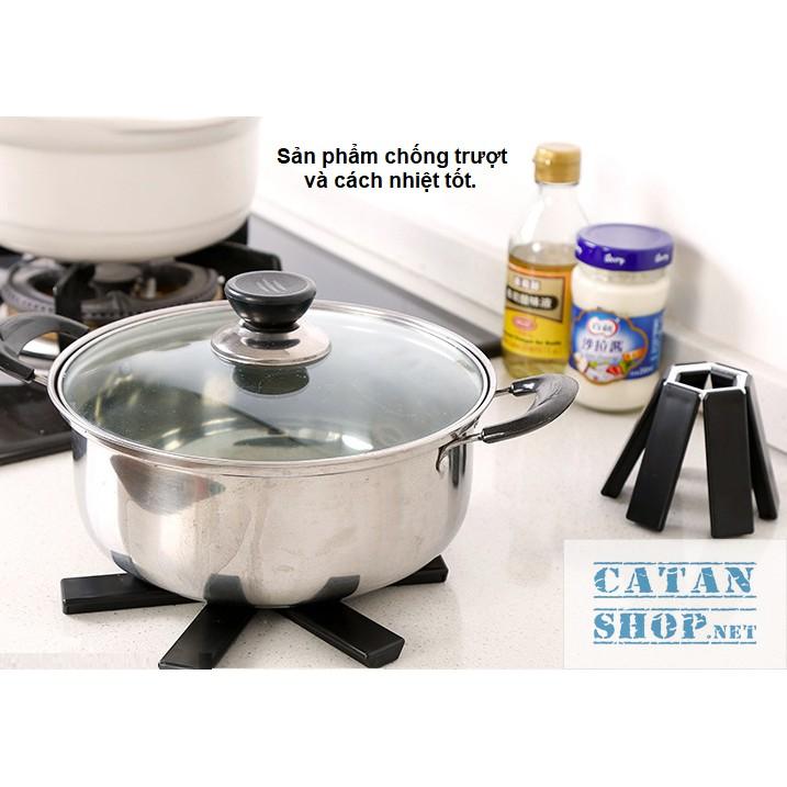 Đế lót nồi cách nhiệt gấp gọn, đế bằng nhựa chống nóng chống trơn trượt, sản phẩm tiện dụng cho bếp nhà bạn GD227-DeLNGG