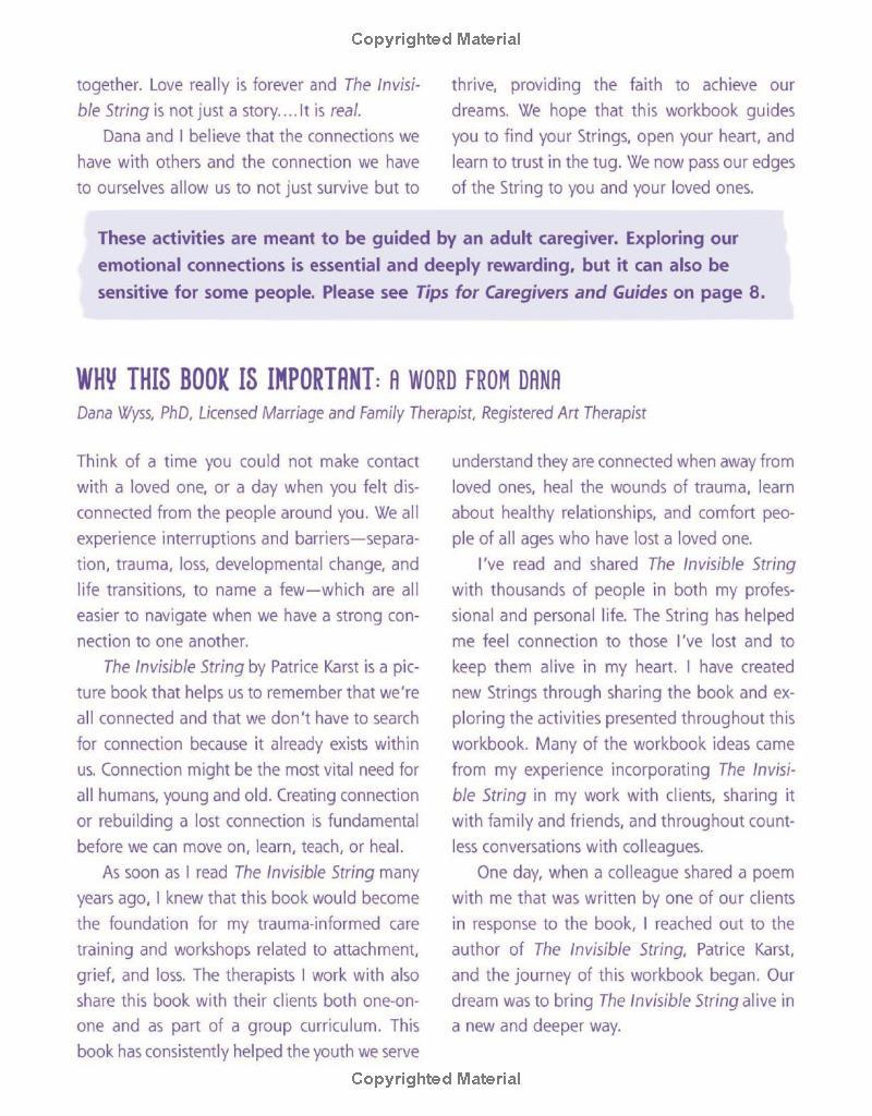 The Invisible String Workbook: Creative Activities To Comfort, Calm, And Connect