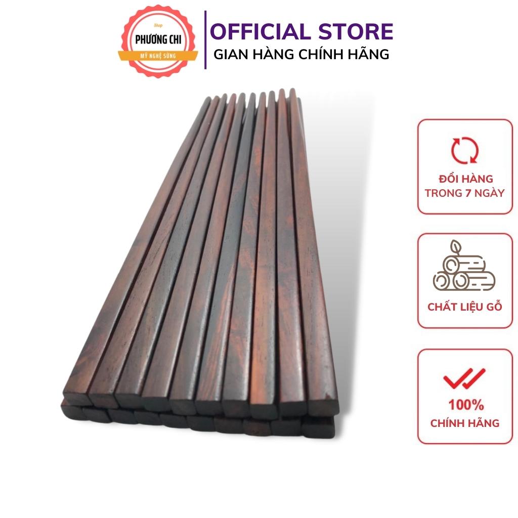 Đũa gỗ cao cấp không chất bảo quản , Đũa gỗ trắc siêu chắc siêu bền, đũa chống mốc | Mỹ Nghệ Phương Chi