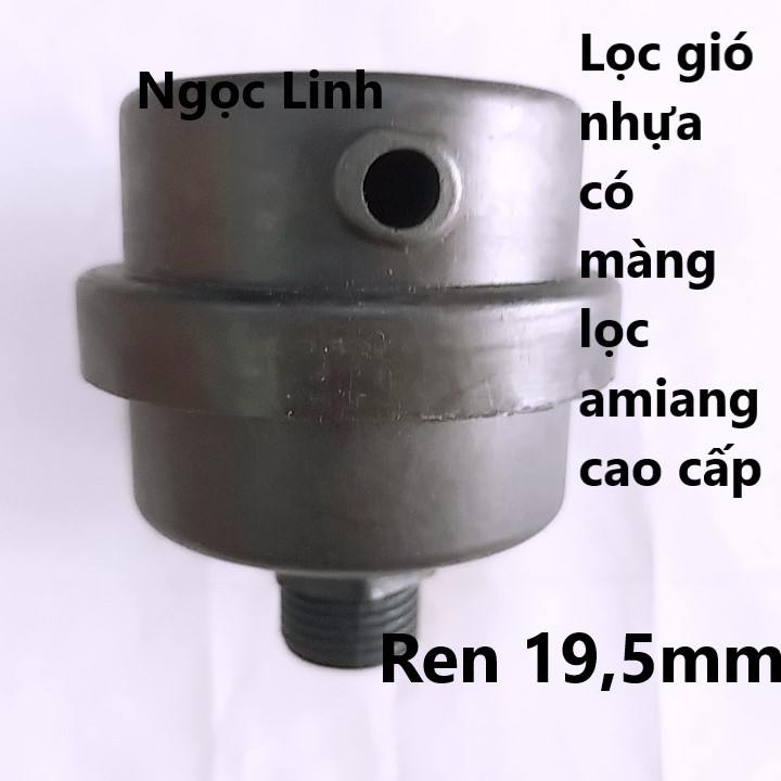 Lọc gió máy nén khí nhựa có giấy lọc amiang tốt ren 13mm; 16mm; 20mm