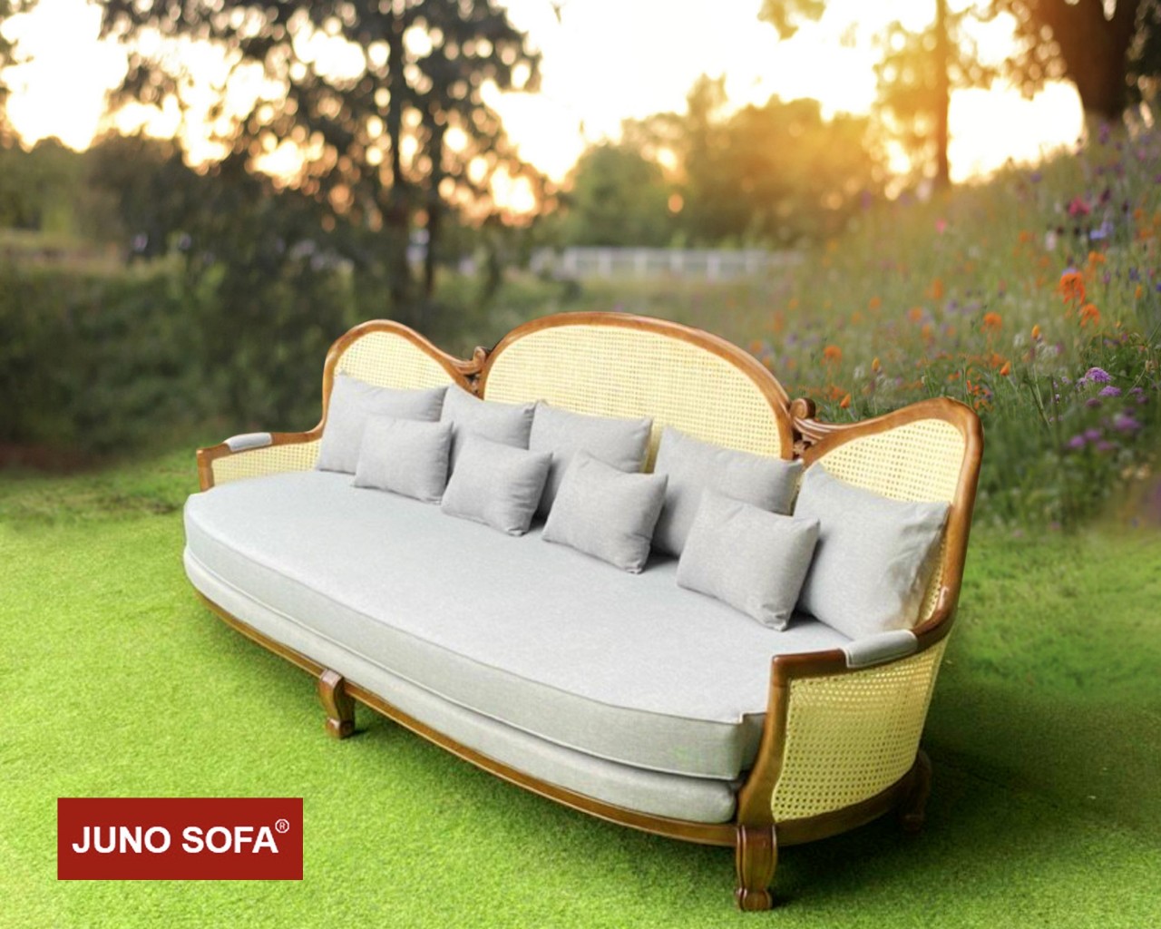 Bộ sofa Đông Dương Juno Sofa băng 2 m và 2 ghế đơn