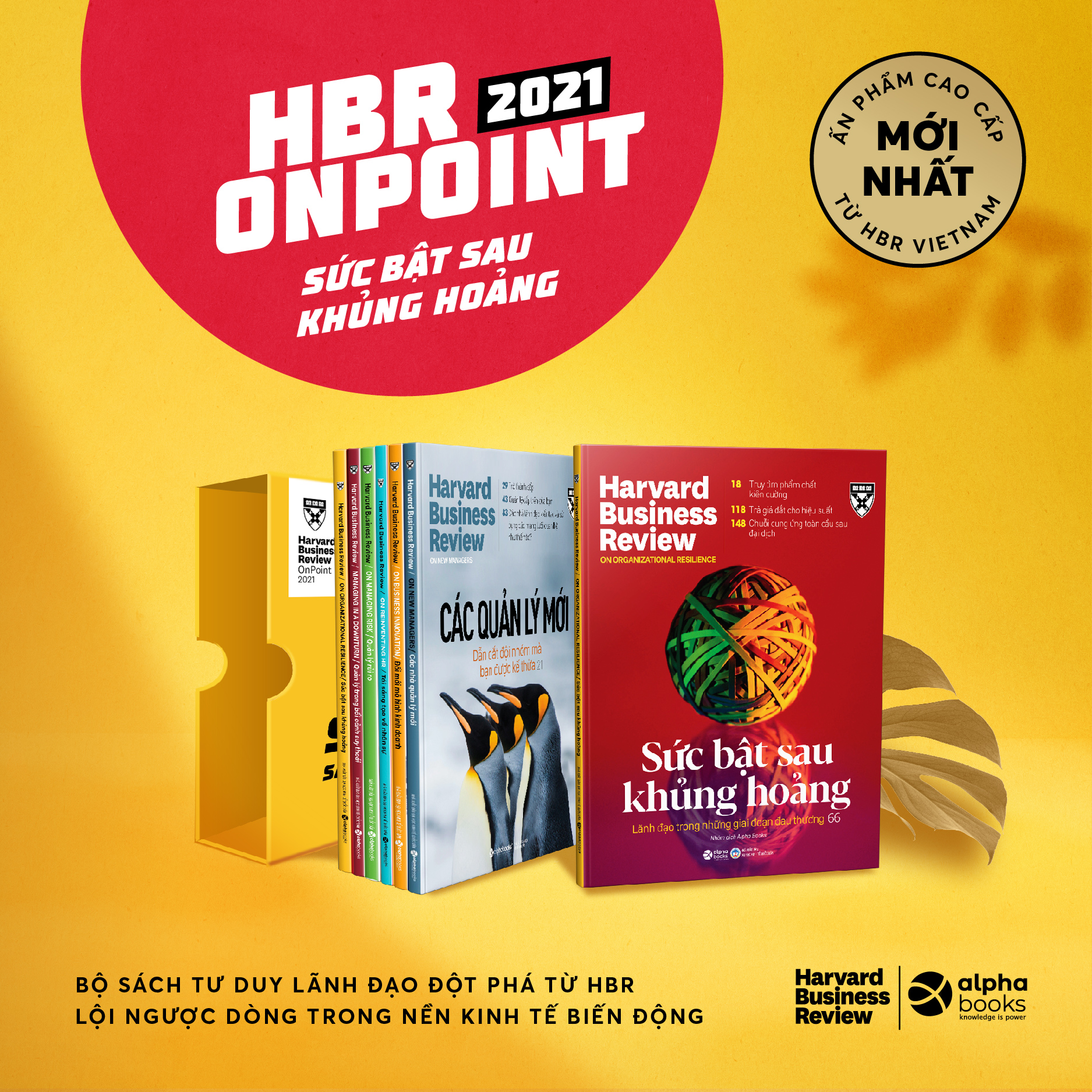 Hình ảnh Bộ HBR OnPoint 2021 (6 cuốn): Quản Lý Xuyên Khủng Hoảng - Kỳ 1 + Sức Bật Sau Khủng Hoảng - Kỳ 2 (Tặng Kèm Boxset)